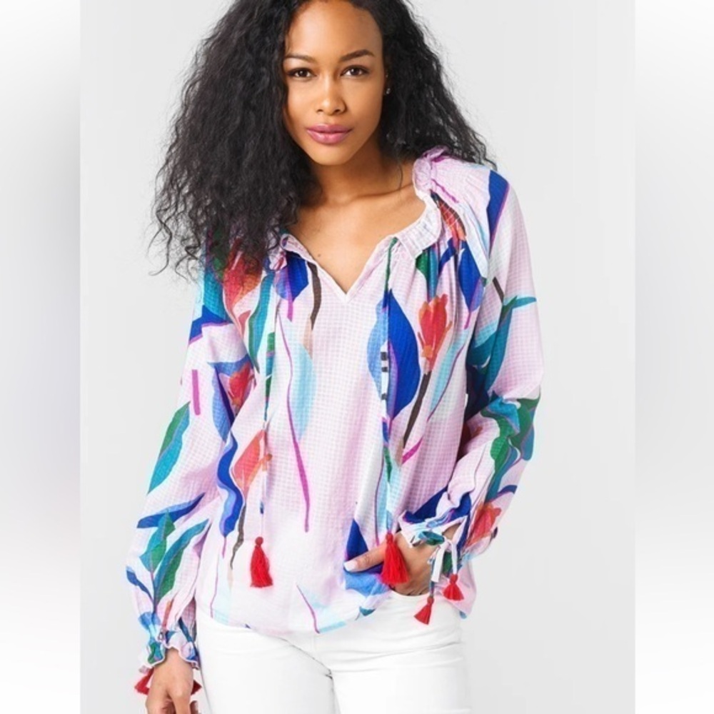 Oliphant Cotton tassel cotton blouse